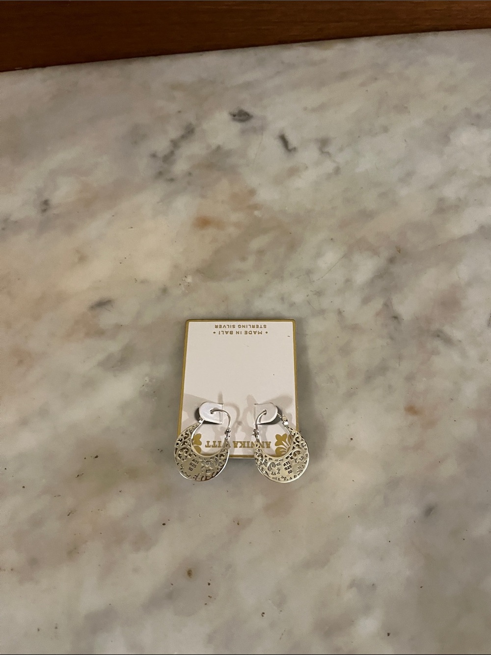 Annika Witt Sterling Silver Floral Hoop Earrings - Silver - Picture 4 of 11
